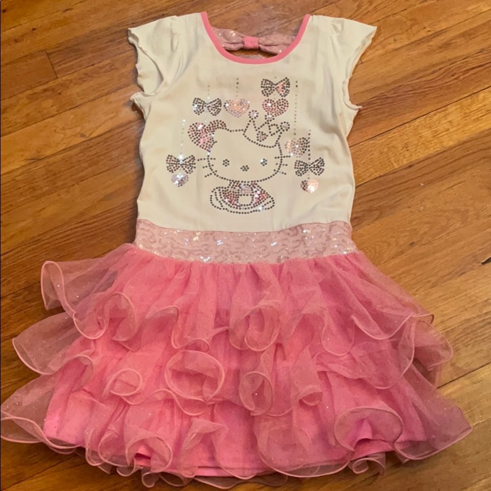 Hello Kitty girl party dress. Size 6X.
